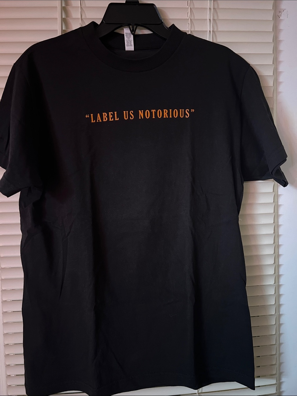 "Label Us Notorious" Black Graphic Tee
